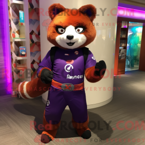 Lilla rød panda maskot...