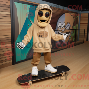 Tan Skateboard maskot...