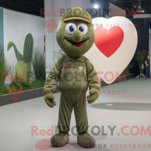 Olive Heart Shaped Balloons...