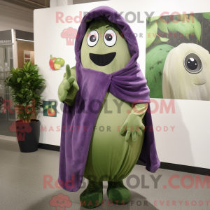Olive Aubergine maskot...
