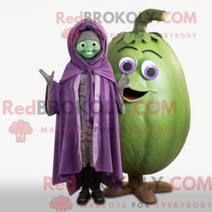 Olive Aubergine maskot...