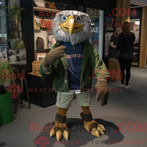 Green Haast S Eagle maskot...
