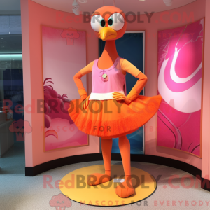 Costume mascotte de flamant...