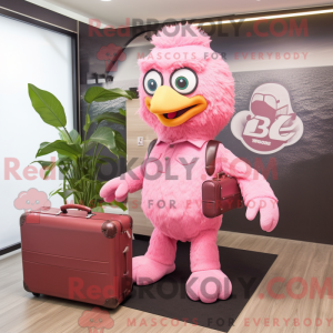 Postava maskota Pink Fried...