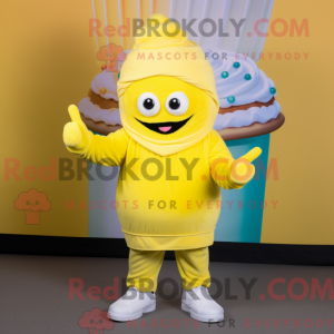 Lemon Yellow Cupcake mascot...