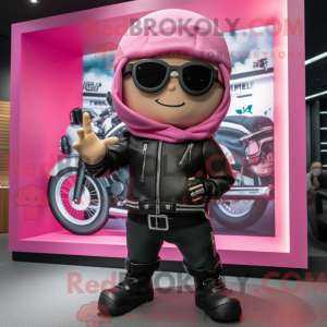 Rosa kameramaskotdraktfigur...