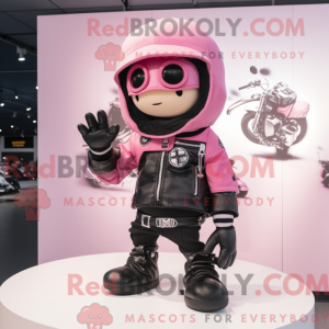 Rosa kameramaskotdraktfigur...
