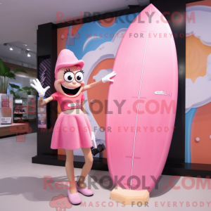 Pink Surfboard maskot...