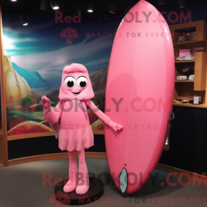Pink Surfboard maskot...