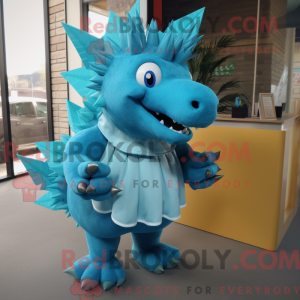 Cyan Stegosaurus...