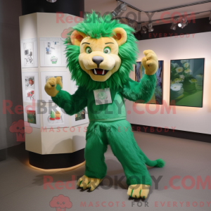 Green Tamer Lion maskot...