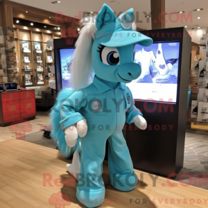 Disfraz de mascota Cyan...