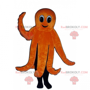 Mascota entrañable pulpo naranja - Redbrokoly.com