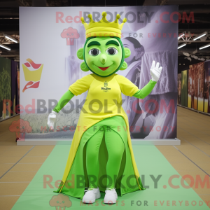 Lime Green Queen mascot...