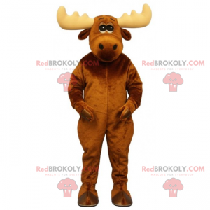 Mascotte d'attendrissant caribou - Redbrokoly.com