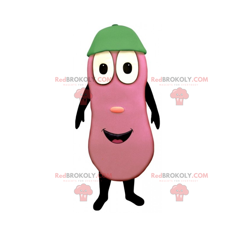 Mascote da berinjela com um rosto sorridente - Redbrokoly.com Mascote da berinjela com um rosto sorridente - Redbrokoly.com
