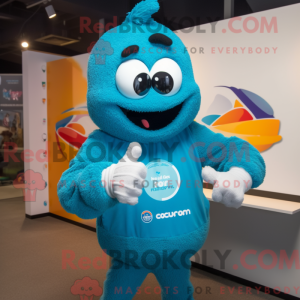 Figura de máscara Cyan...