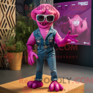 Postava maskota Magenta...