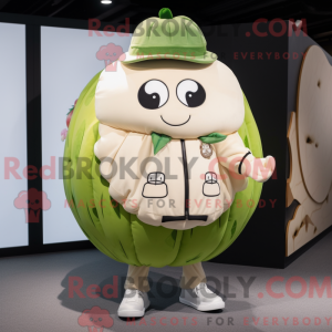 Cream Melon maskot kostume...
