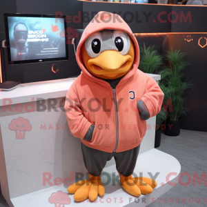Peach Crow-maskotdraktfigur...