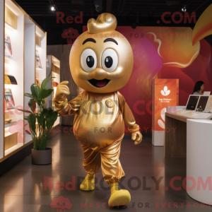 Guld Plomme maskot...