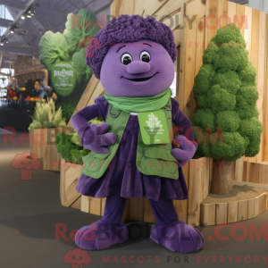 Lavendel brokkoli maskot...