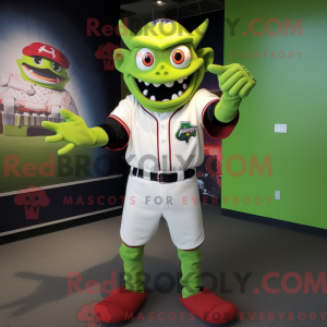 Lime Green Vampire mascot...