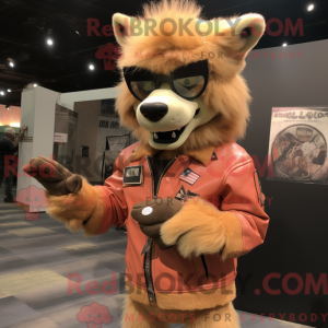 Peach Werewolf mascot...