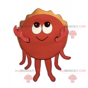 Mascotte de bébé crabe - Redbrokoly.com