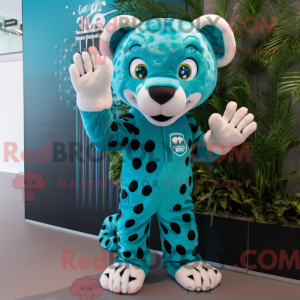 Blauwgroen Cheetah...
