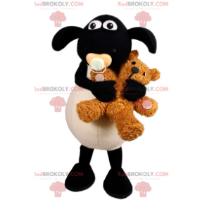 Mascotte babyschaap met accessoires - Redbrokoly.com