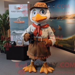 Rust Gull maskot kostume...