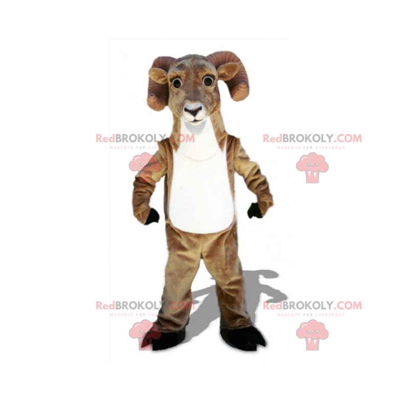 Hvidmavet ram maskot - Redbrokoly.com