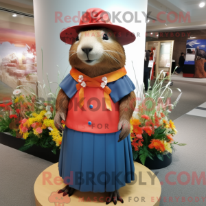 Capivara-maskotdraktfigur...