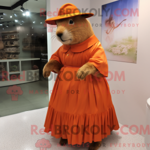 Capivara-maskotdraktfigur...