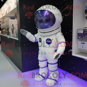 Lavendel astronaut maskot...