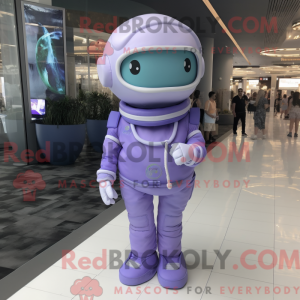 Lavendel astronaut maskot...