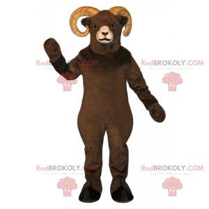 Brown Ram Maskottchen - Redbrokoly.com