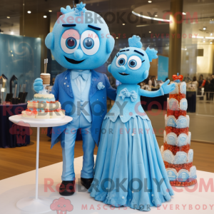 Blue Wedding Cake mascot...