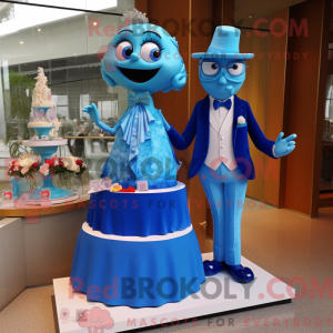 Blue Wedding Cake mascot...