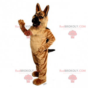 Longhaired German Shepherd Mascot - Redbrokoly.com