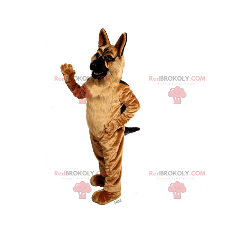 Longhaired German Shepherd Mascot - Redbrokoly.com