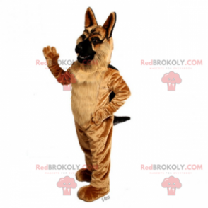 Mascotte del pastore tedesco dai capelli lunghi - Redbrokoly.com