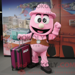 Maskottchenkostüm Rosa...