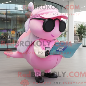 Pink Humpback Whale mascot...