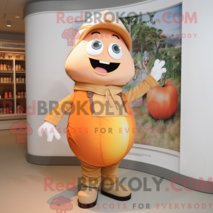 Peach Hourglass Maskottchen...