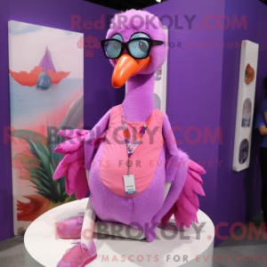 Lavendel Flamingo mascotte...