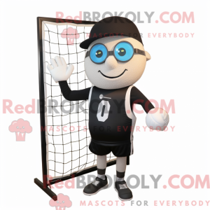 Black Volleyball Net mascot...