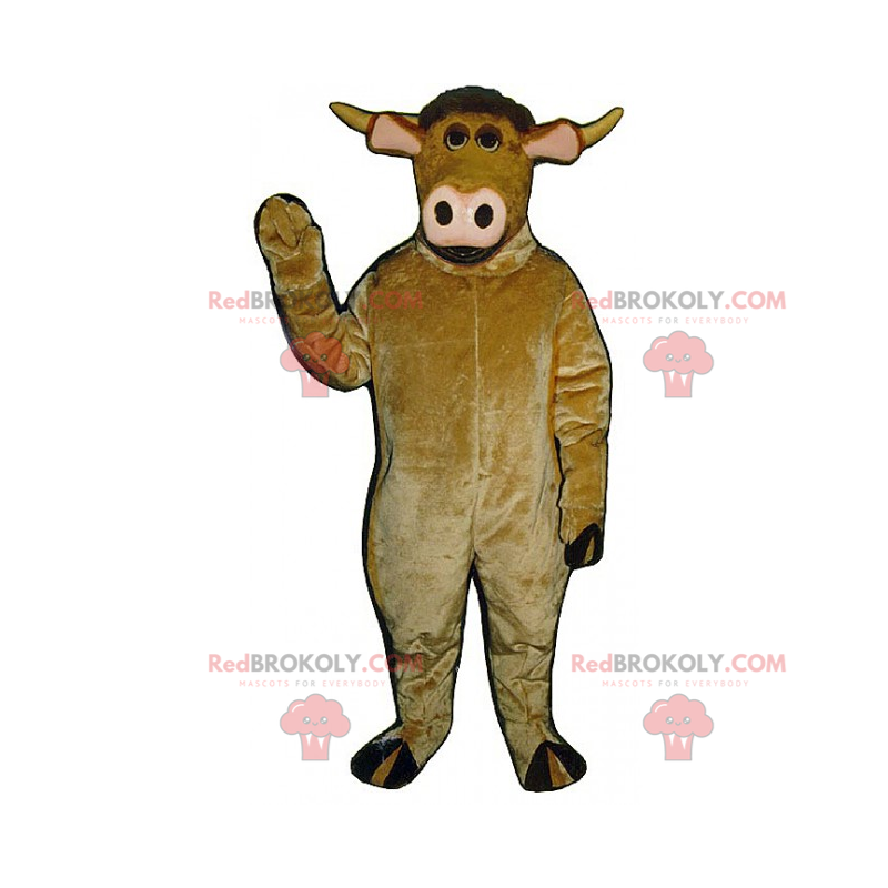Mascote de carne com nariz rosa - Redbrokoly.com Mascote de carne com nariz rosa - Redbrokoly.com