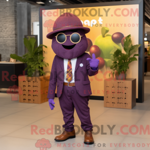 Rust Grape mascot costume...